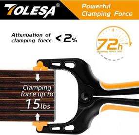 img 3 attached to 🔒 TOLESA 8-Piece Vise Grip Clamp Set - The Ultimate Solution for Secure Locking