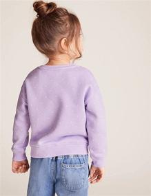 img 2 attached to Stylish and Comfortable: Toddler Girls Long Sleeve Collage Sweatshirts and T-Shirts