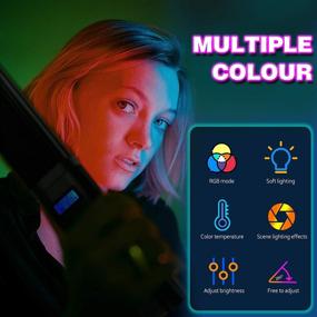 img 3 attached to RGB LED Handheld Photography Light Wand - Full Color Ice Lamp, Bi-Color 360 Light Stick, Video Light Bar, Portable Photography Lighting with Built-in 3100mAh Battery, Dimming 3000K-6000K, 9 Colors