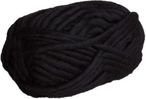 img 4 attached to 🧶 High-quality 100% Wool Super Bulky Yarn by Knit Picks - Tuff Puff (Black) - 100g Skein