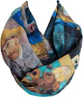 🎨 etwoa's van gogh artistic infinity scarf circle loop tube scarf logo