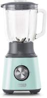 🥤 dash quest 1.5l countertop blender: stainless steel blades for coffee drinks, desserts, frozen cocktails, purées, shakes, soups, smoothies & more - aqua логотип