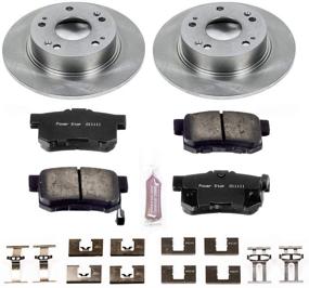 img 1 attached to Улучшенная оптимизация поисковой системы: автосервисный тормозной комплект Power Stop KOE2391 с задними тормозными дисками OE и керамическими тормозными накладками