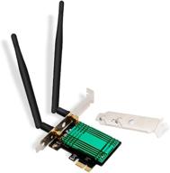 📶 беспроводной адаптер wi-fi pci-e с высокой скоростью передачи данных 1200 мбит/с –совместим с операционными системами windows 10/8.1/8/7 – linkstek pcie-ac68 логотип