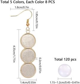 img 2 attached to PH PandaHall 3 Consecutive Earring Cabochon