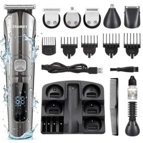 img 4 attached to 🪒 Ultimate Cordless Men's Mustache Waterproof Trimmers - Dlamer Trimming Tool