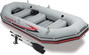 img 4 attached to Intex Mariner Inflatable Boat Set Collection