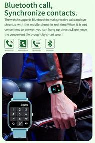 img 1 attached to Pressure Bluetooth Smartwatch Pedometer Information Cell Phones & Accessories