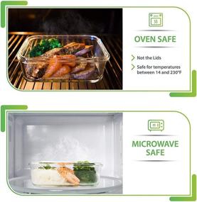 img 3 attached to 🍱 Prep Naturals Glass Meal Prep Containers - Food Storage Containers with Lids - Airtight Lunch Containers - Portion Control Containers BPA-Free - 5 Pack, 30oz