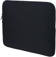 🖥️ rainyear 14 inch laptop sleeve case - protective soft padded zipper cover for carrying 14" notebook, chromebook, tablet, ultrabook - black логотип