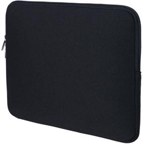 img 4 attached to 🖥️ RAINYEAR 14 Inch Laptop Sleeve Case - Protective Soft Padded Zipper Cover for Carrying 14" Notebook, Chromebook, Tablet, Ultrabook - Black