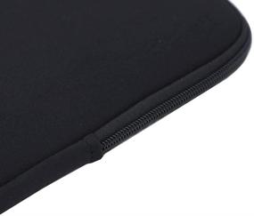 img 1 attached to 🖥️ RAINYEAR 14 Inch Laptop Sleeve Case - Protective Soft Padded Zipper Cover for Carrying 14" Notebook, Chromebook, Tablet, Ultrabook - Black