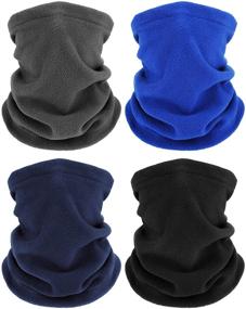 img 4 attached to Pieces Winter Warmers Windproof Covering Men's Accessories