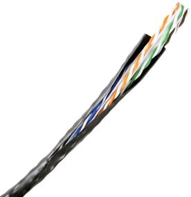 img 3 attached to 🔌 BV-Tech Cat6 Riser CMR 1000ft Ethernet Cable, 23AWG Solid Bare Copper, 550MHz UTP, ETL & UL Listed, Black - Bulk