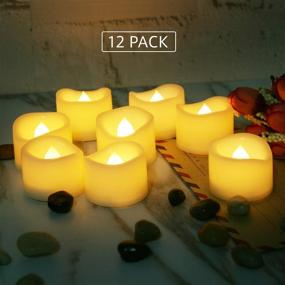 img 3 attached to 🕯️ Candle Choice Flameless LED Tea Light Small Candles - Pack of 12 Battery Operated Flickering Votive Candles for Wedding, Birthday, Christmas, Halloween Decorations - Ideal for Thanksgiving, Baby Party