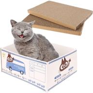 🐱 idepet cat scratcher set: durable cardboard scratching board & premium kitten scratching pads with catnip - perfect cat toy for cats and kittens logo