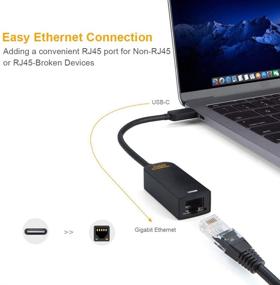 img 3 attached to 🔌 CableCreation USB C Ethernet Adapter | Nintendo Switch | RJ45 Gigabit Network | Windows/macOs/Linux/Laptop/PC/Cellphone Compatible | MacBook Pro, Galaxy S20