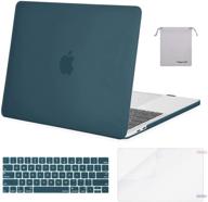 mosiso macbook pro 15 inch case 2019 2018 2017 2016 a1990 a1707 - deep teal logo