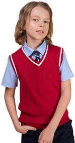 img 1 attached to Kid Nation Sweater V Neck Uniforms
