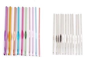 img 1 attached to GBSTORE Aluminum Crochet Knitting Needles