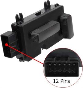 img 2 attached to 🪑 Premium Passenger Side 8 Way Power Seat Switch for 2002-2006 Silverado, Avalanche, Suburban, Tahoe, Sierra, Yukon & Escalade - Adjustable Recline & Recliner Switch 12450254