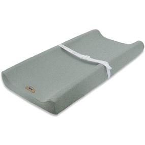 img 1 attached to Ultimate Comfort and Flexibility: BlueSnail Super Soft and Stretchy Changing Pad Cover 2pk in Gray