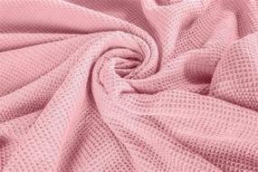 img 2 attached to 🛏️ Crover All Season Waffle Premium Thermal Blanket King Size 108"x90" - Durable, Soft, Cozy, Orchid Pink - Breathable Weave Design - 100% Cotton