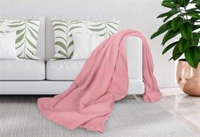 img 1 attached to 🛏️ Crover All Season Waffle Premium Thermal Blanket King Size 108"x90" - Durable, Soft, Cozy, Orchid Pink - Breathable Weave Design - 100% Cotton