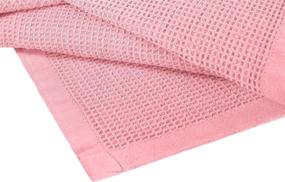 img 3 attached to 🛏️ Crover All Season Waffle Premium Thermal Blanket King Size 108"x90" - Durable, Soft, Cozy, Orchid Pink - Breathable Weave Design - 100% Cotton