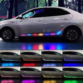 img 3 attached to 🚗 Enhance Your Ride with RGB Running Board Lights: Car LED Light Strip for Trucks and SUVs - 20 Music Modes, Wireless Remote, Dreamcolors, 12V DC, 2pcs