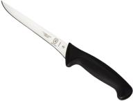 6-inch stiff boning knife with black handle by mercer culinary millennia logo