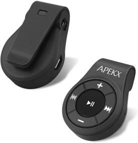 img 2 attached to 🎧 APEKX Clip Bluetooth Audio Adapter with MIC for Hands-Free Call and Music, Optimized for Headphones, Headset, Speaker, Wireless Receiver