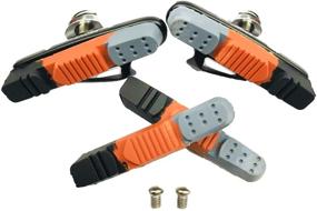 img 3 attached to ZUKKA Bike Brake Pads: High-Quality Caliper Brake Blocks Set, 2 Pairs, 55mm Replacement Kit