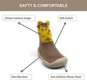 img 2 attached to Babycare Toddler Slippers Non Skid Numeric_4_Point_5 Boys' Shoes for Slippers