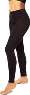 👖 seamless high waisted leggings for women - black yoga pants for running, workout, tummy control - regular and plus size options available логотип