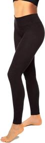 img 4 attached to 👖 Seamless High Waisted Leggings for Women - Black Yoga Pants for Running, Workout, Tummy Control - Regular and Plus Size Options Available