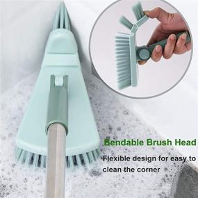 img 1 attached to 🧹 37.4” Long Handle Floor Scrub Brush for Effective Shower, Tub, Tile & Bathroom Cleaning