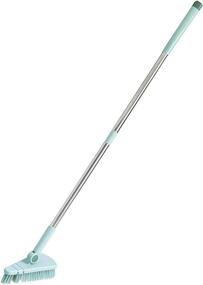 img 4 attached to 🧹 37.4” Long Handle Floor Scrub Brush for Effective Shower, Tub, Tile & Bathroom Cleaning