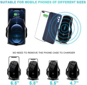 img 1 attached to Wireless Charger Auto Clamping IPhone12 Note10（Black）