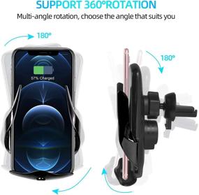 img 2 attached to Wireless Charger Auto Clamping IPhone12 Note10（Black）