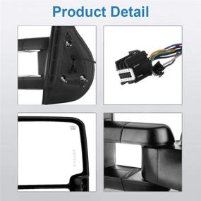 img 1 attached to 🔌 ECCPP Power Heated LED Towing Mirrors for Chevy/GMC | Turn Signal, Reverse Light | Fit 2008-2013 Chevy Silverado, GMC Sierra | Compatible with 2007 Silverado New Body Style