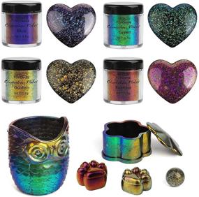 img 4 attached to Chameleon Powder Pigment Painting Tumblers Cosmetics