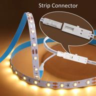 🌟 enhance your space with 4pcs under cabinet lighting - remote controlled led strip lights for kitchen, cabinet, counter, showcase - 2700k warm white glow логотип