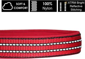 img 1 attached to 🐶 Kruz Reflective Dog Collar - KZV006 for Small, Medium, Large Dogs | Adjustable 100% Nylon Pet Neck Collar with Heavy Duty O-Ring | Soft, Comfortable Neoprene Padding