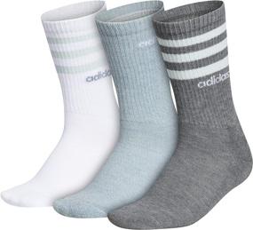 img 4 attached to 🧦 adidas Women's 3-Stripe Crew Socks - Pack of 3
