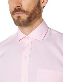 img 1 attached to BUTTONED Cutaway Collar Non Iron Pocket Sleeve Men's Clothing