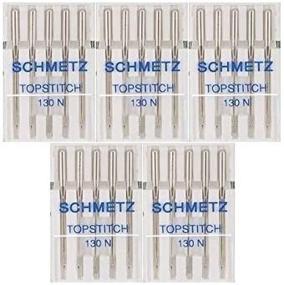 img 1 attached to 🧵 130N Size 90/14 - Set of 25 Schmetz Topstitch Needles for Sewing Machines