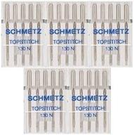 🧵 130n size 90/14 - set of 25 schmetz topstitch needles for sewing machines logo