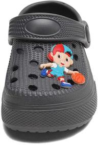 img 1 attached to 👟 Lightweight Breathable Cartoon Toddler Boys' Shoes by Madctoc Slippers