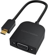 🔌 адаптер usb c to vga 1080p@60hz | cablecreation конвертер типа c (thunderbolt 3) для macbook pro 2020/2018, mac mini, surface book 2, dell xps 13/15, ipad pro 2020, galaxy s20/s10 логотип